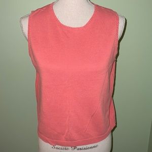 Cherokee Orange Knit Sleeveless Top